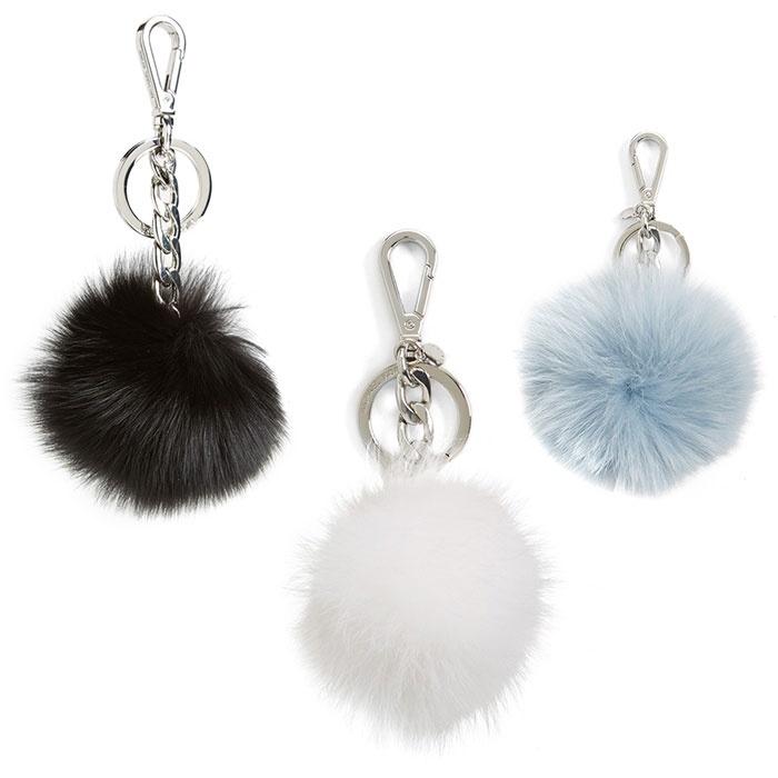 MICHAEL Michael Kors Genuine Fox Fur Bag Charm