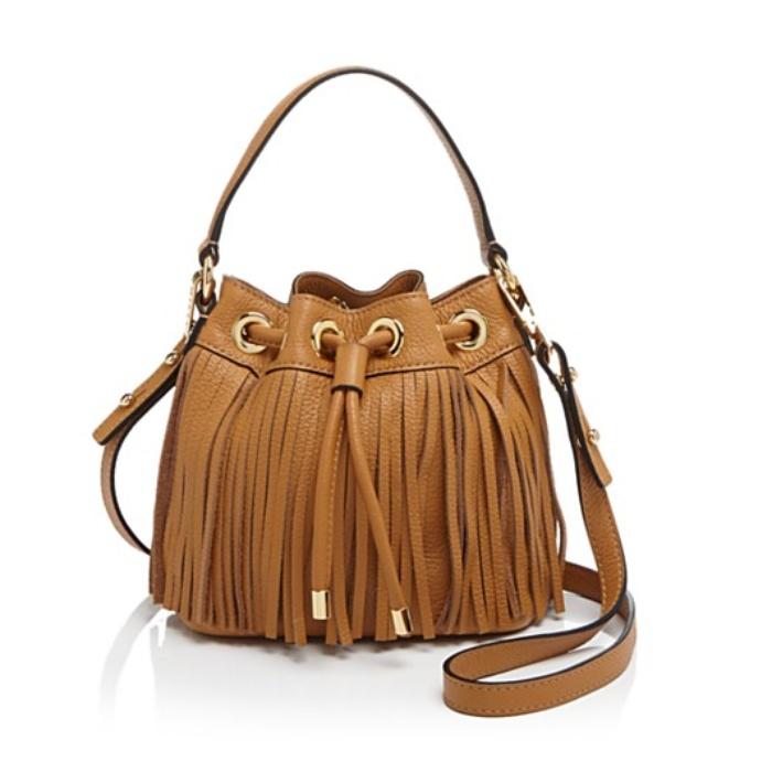 MILLY Essex Fringe Small Drawstring Crossbody