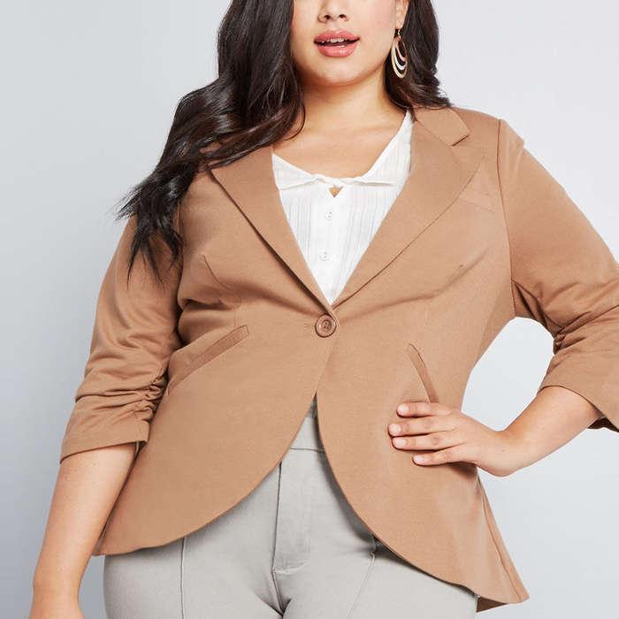 ModCloth Fine and Sandy Blazer