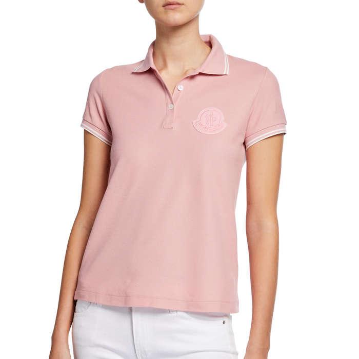 Moncler Large Logo Patch Polo Shirt