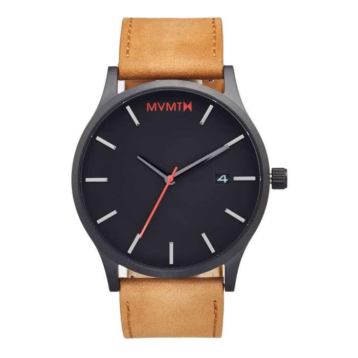 MVMT Leather Strap Watch