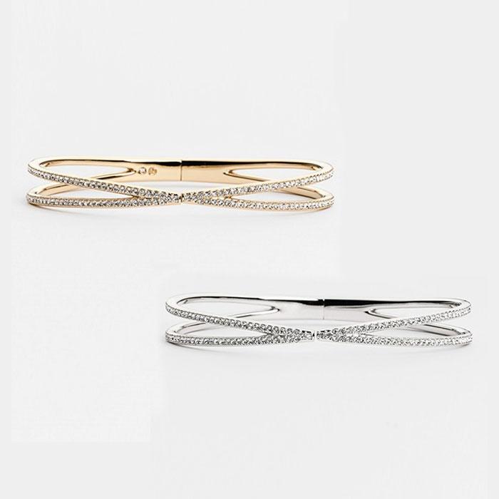 Nadri Pave Hinged Open Bracelet