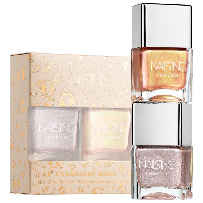 Nails Inc. Champagne Shine Nail Polish Duo