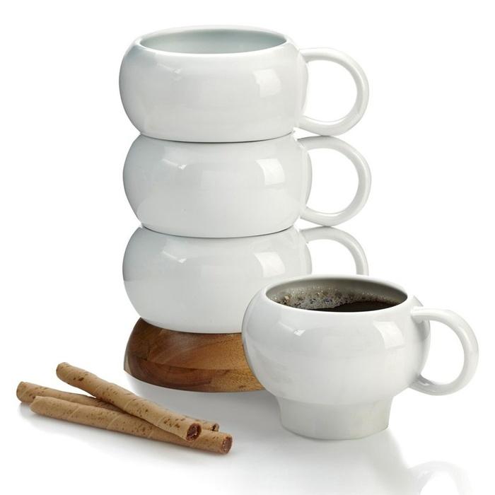 Nambé Bulbo Stacked Coffee Mugs