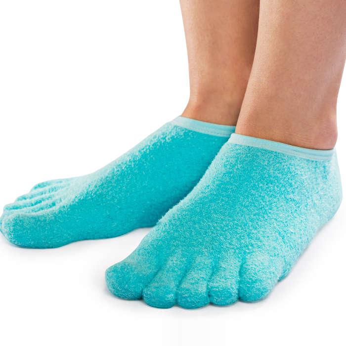 NatraCure 5-Toe Gel Moisturizing Socks