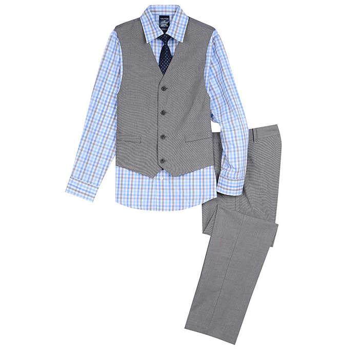 Nautica Boys' 4-Piece Vest Set