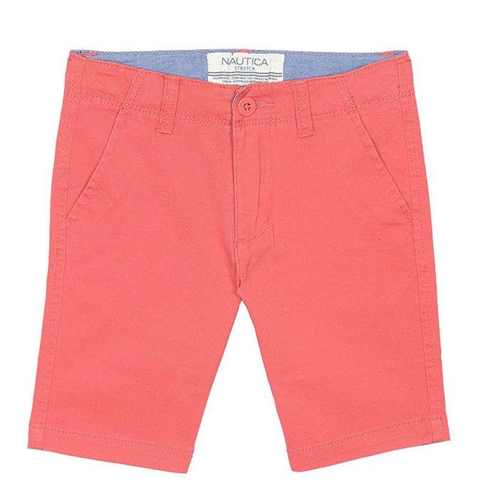 Nautica Solid Flat Front Short