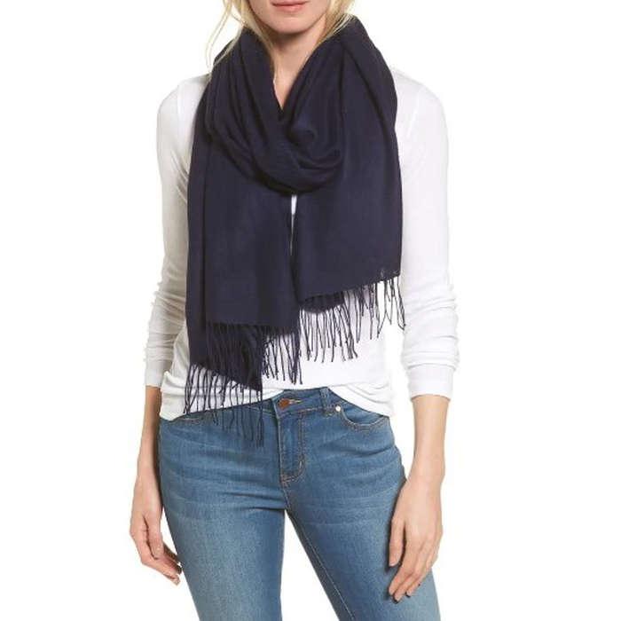 Nordstrom Tissue Weight Wool & Cashmere Scarf