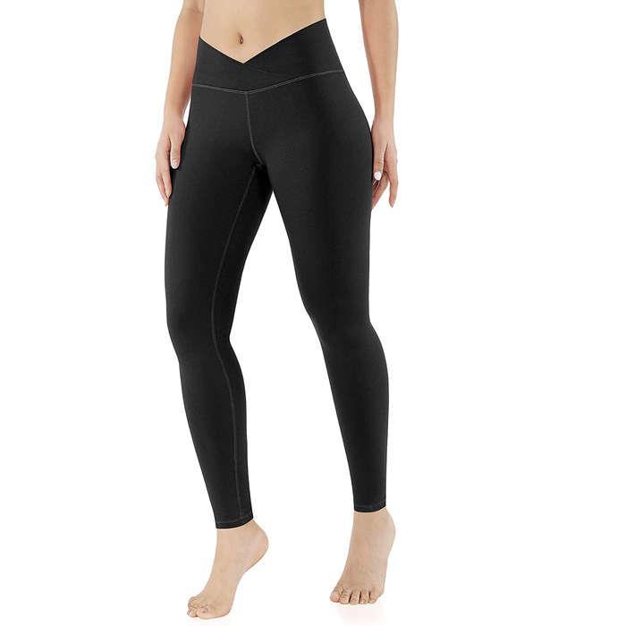 ODODOS Cross Waist Yoga Leggings