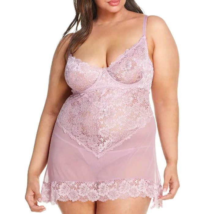 Oh La La Cheri Page Underwire Babydoll Chemise & G-String Thong