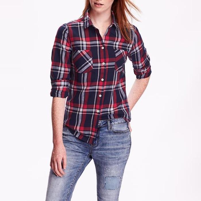 Old Navy Classic Plaid Flannel Shirt