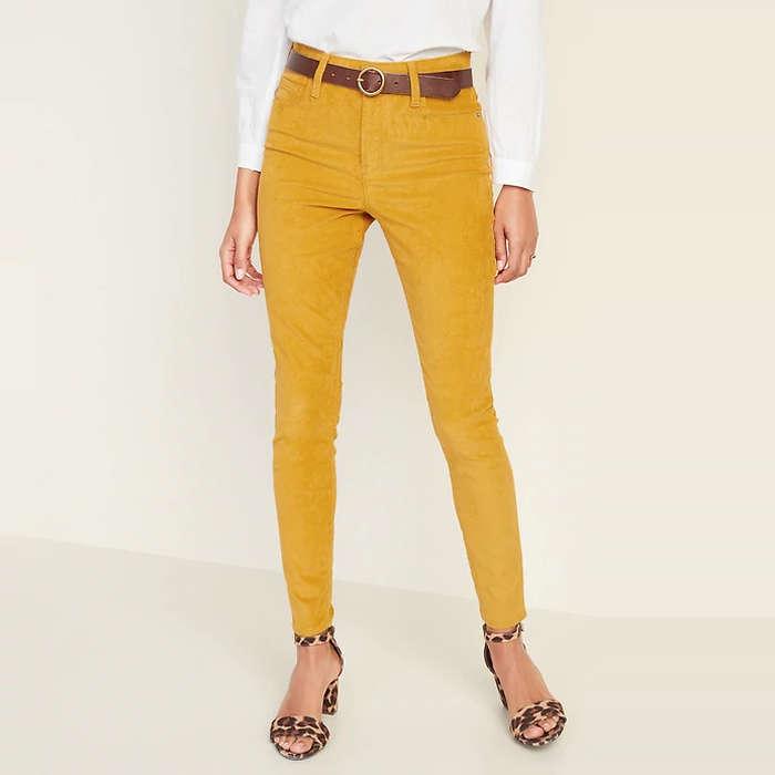 Old Navy High-Waisted Rockstar Super Skinny Corduroy Pants