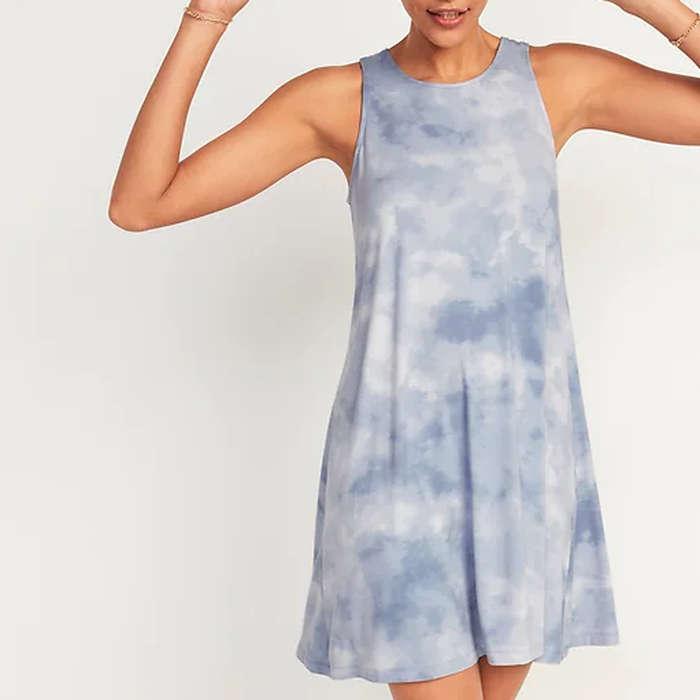 Old Navy Jersey-Knit Sleeveless Swing Dress