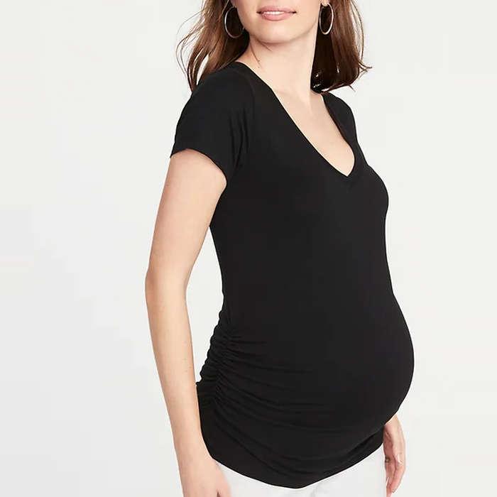 Old Navy Maternity V-Neck Side-Shirred Tee