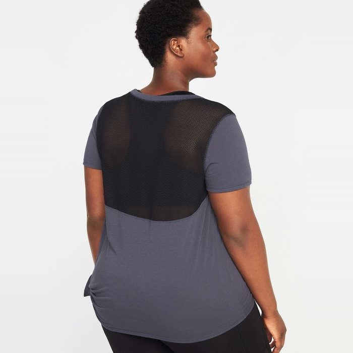 Old Navy Mesh-Back Side-Tie Performance Tee