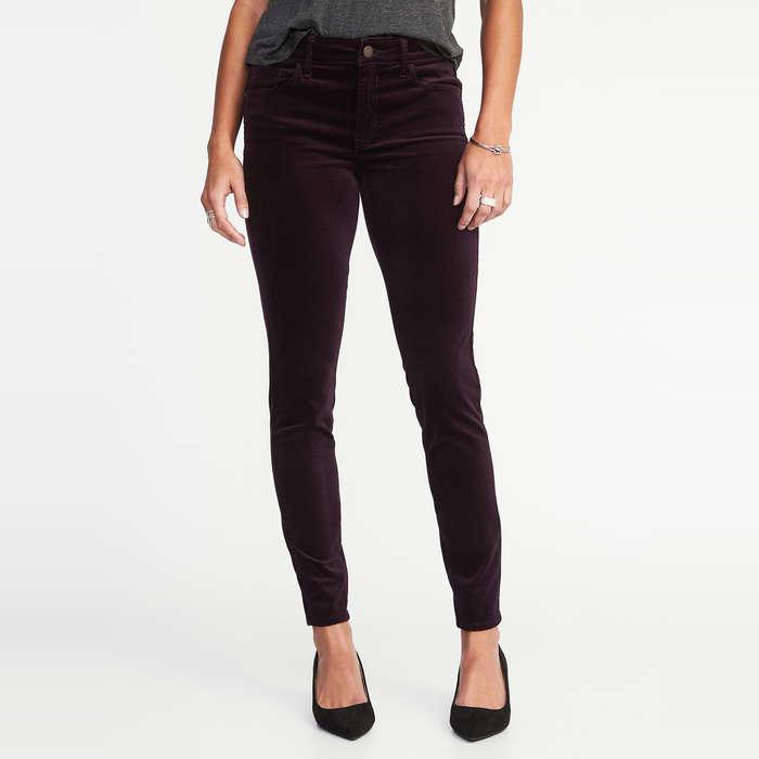 Old Navy Rockstar Super Skinny Velvet Pants