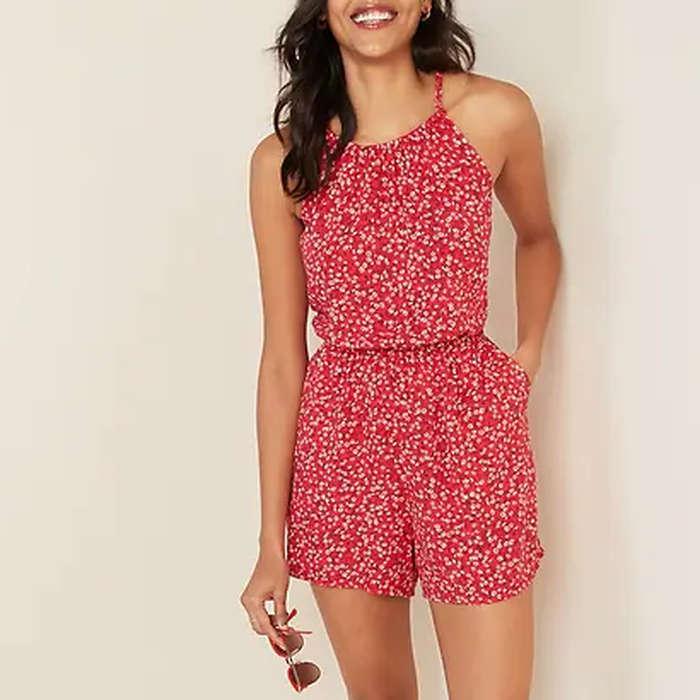 Old Navy Sleeveless Surplice-Back Romper