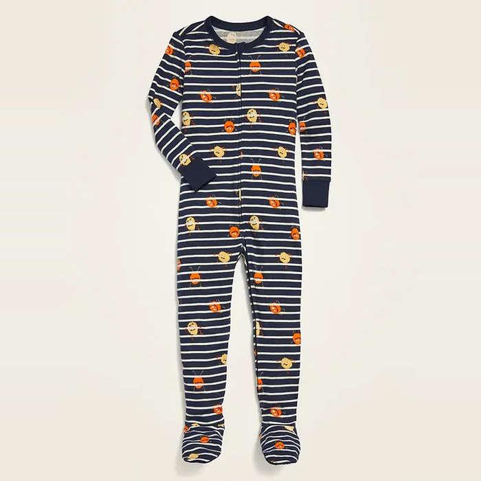 Old Navy Unisex Printed Footie Pajama One-Piece