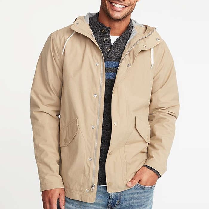 Old Navy Water-Resistant Poplin Hooded Anorak