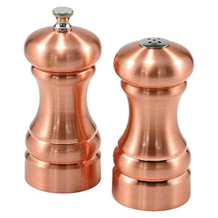 Olde Thompson Columbia Copper Pepper Mill & Salt Shaker Set