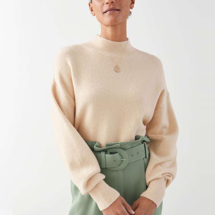 & Other Stories Mock Neck Sweater