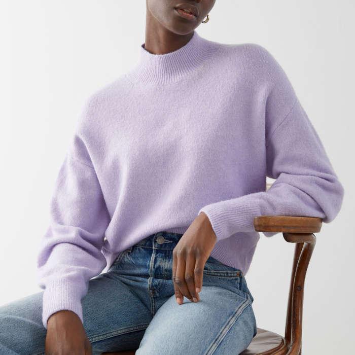 & Other Stories Mock Neck Sweater