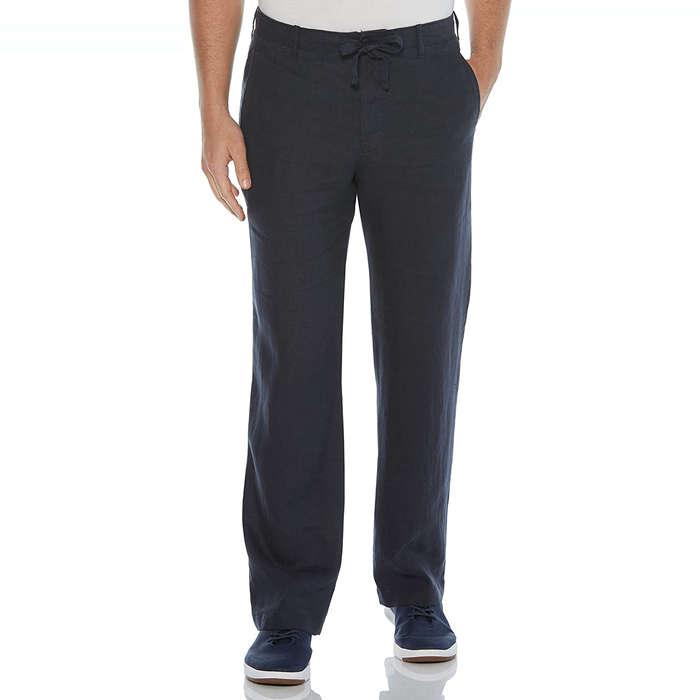 Perry Ellis Drawstring Linen Pant