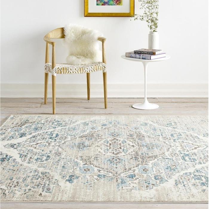 Persian Area Rugs Distressed Cream Area Rug