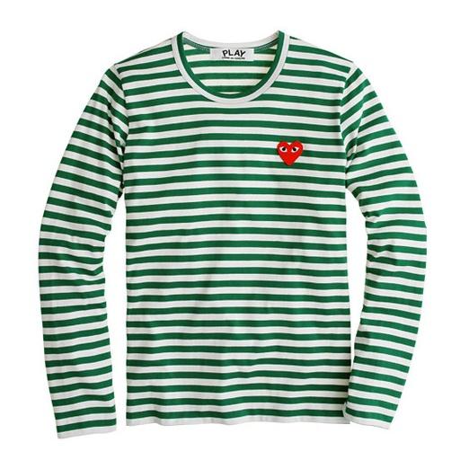 PLAY COMME DES GARÇONS® for J.Crew STRIPE HEART TEE