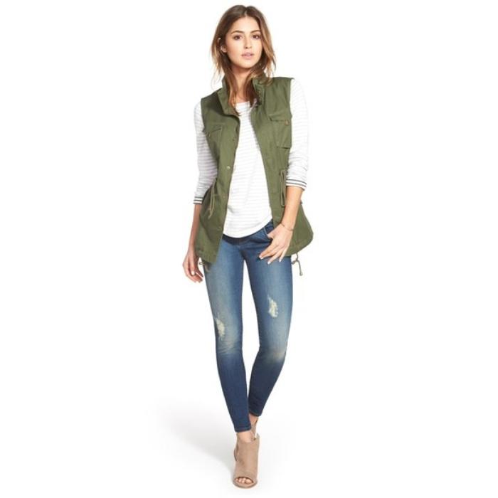 Pleione Cotton Twill Military Vest