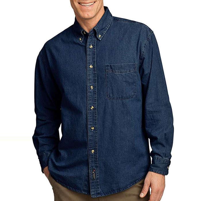 Port & Company Long Sleeve Value Denim Shirt