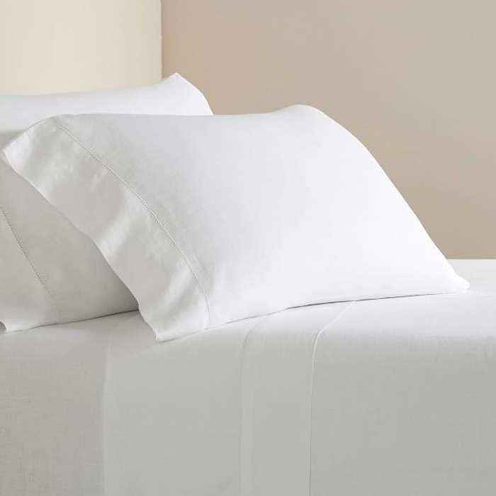 Pottery Barn Belgian Flax Linen Sheet Set