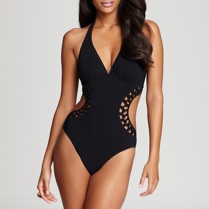 Profile by Gottex Kenya Solid Cutout Monokini Swimsuit