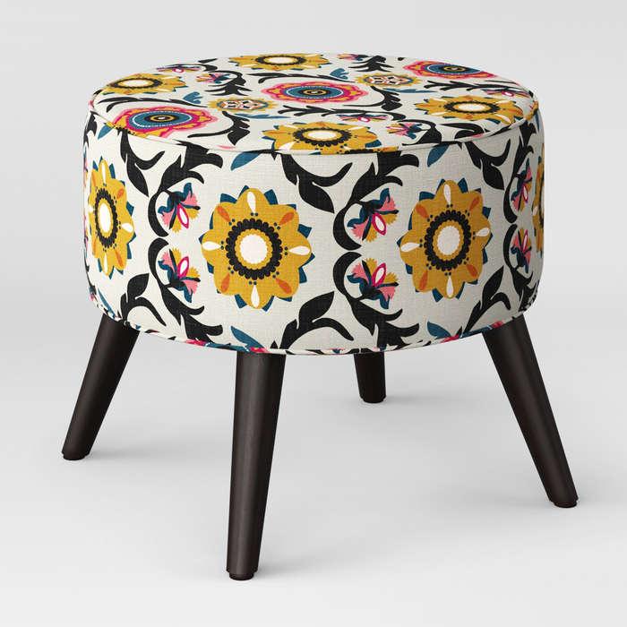 Project 62 Riverplace Round Cone Leg Ottoman