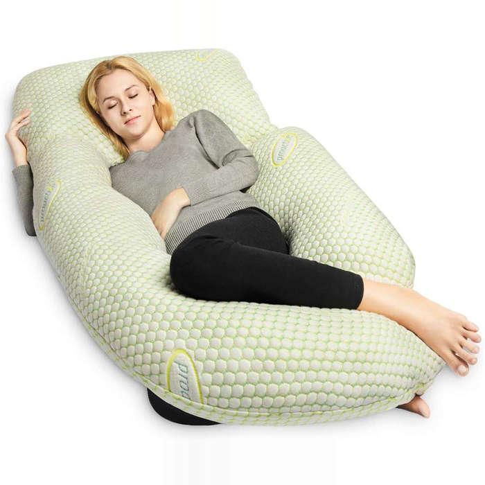 Queen Rose U-Shaped Full Body Pregnancy Pillow