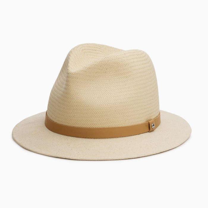 Rag & Bone Floppy Playa Brim Canvas And Paper Straw Hat