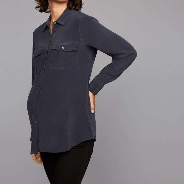 Rails Rhett Button Down Maternity Blouse