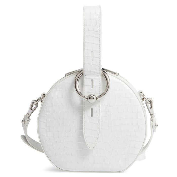 Rebecca Minkoff Kate Embossed Leather Circle Bag