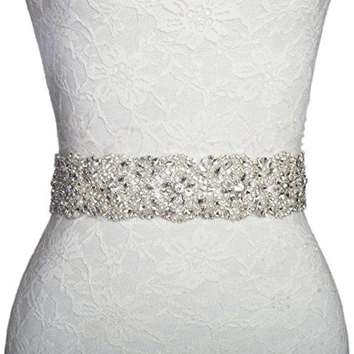 Redowa Beaded Wedding Dress Bridal Sash