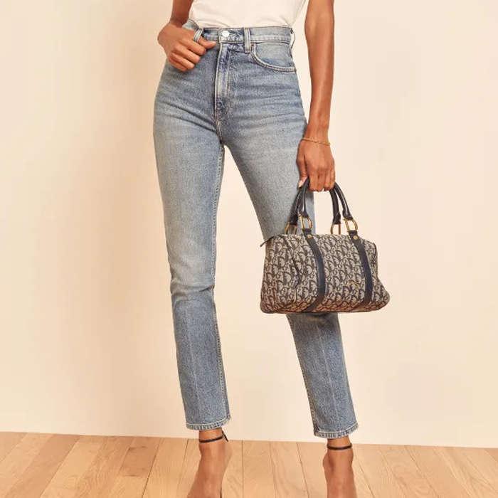 Reformation Liza Ultra High Rise Straight Jeans