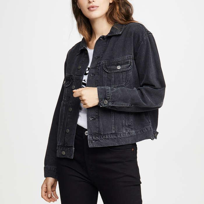 Reformation McCoy Denim Jacket In Seine