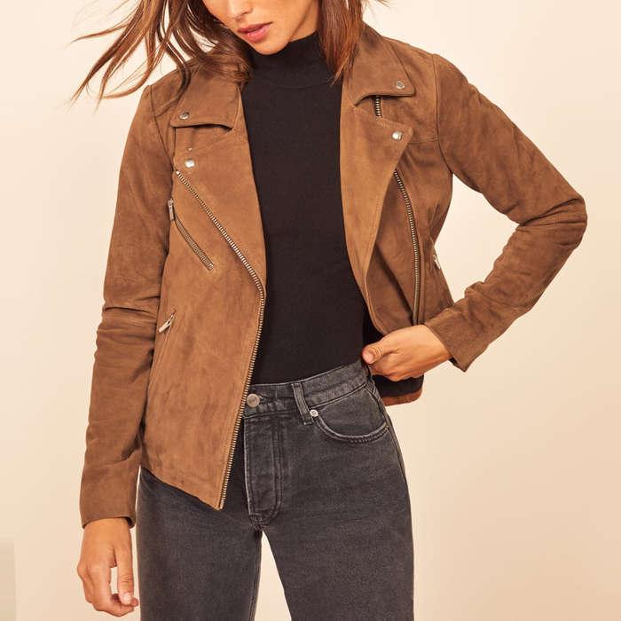 Reformation Veda Bad Suede Jacket