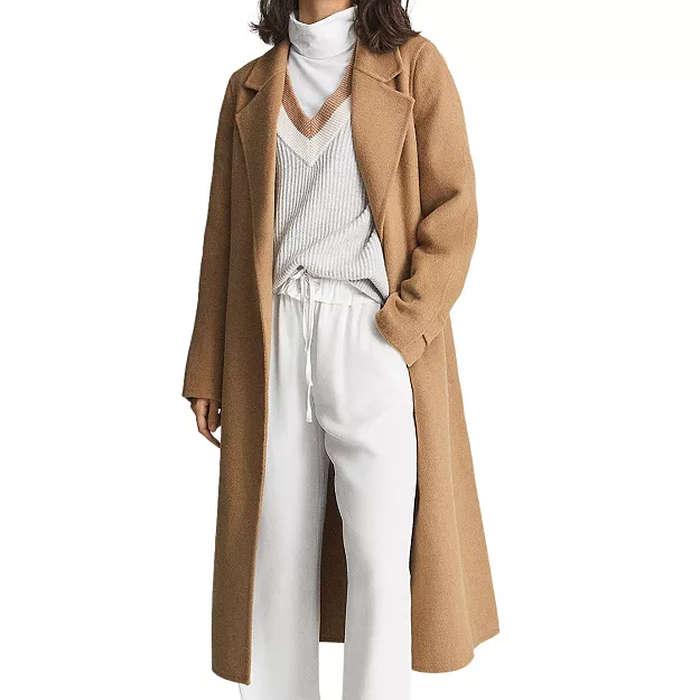 Reiss Brooks Belted Long Coat