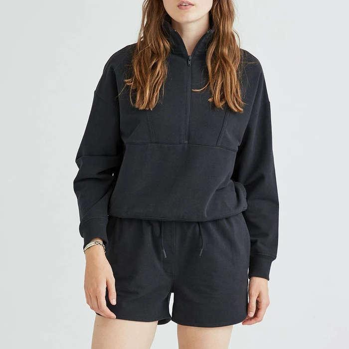 Richer Poorer Terry Half Zip Pullover And Terry Sweatshort