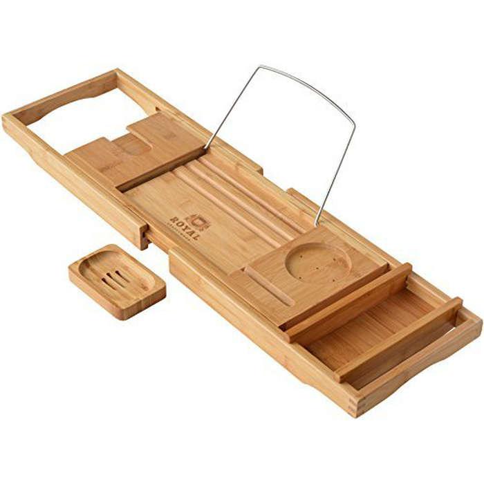 Royal Craft Wood Luxury Bathtub Caddy Tray