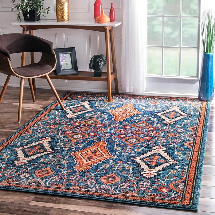 Rugs USA Traditional Vintage Diamond Drops Multi Area Rug