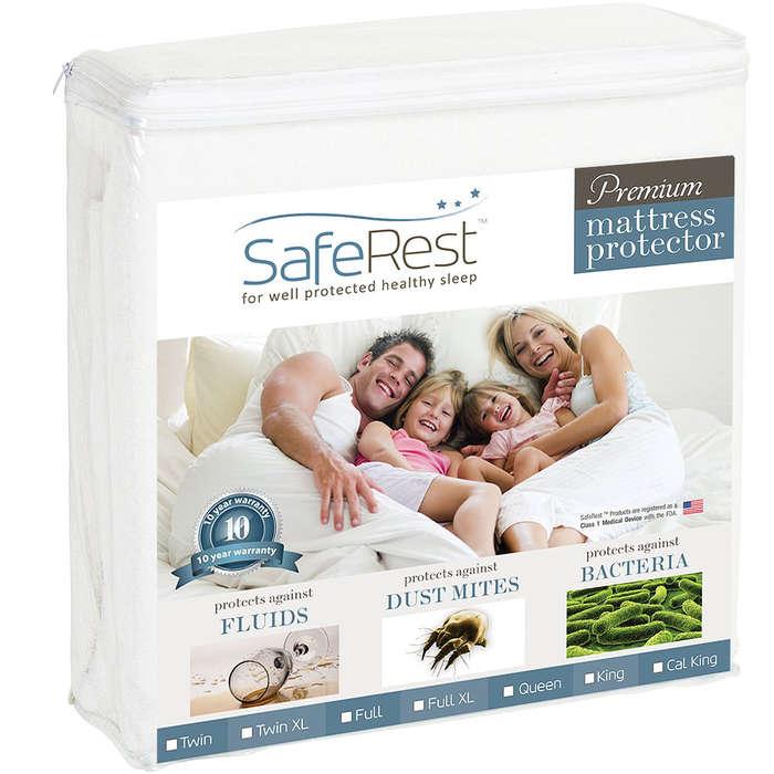 SafeRest Twin Extra Long Premium Waterproof Mattress Protector