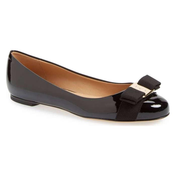 Salvatore Ferragamo Varina Leather Flat