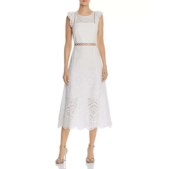 Sam Edelman Eyelet Midi Dress