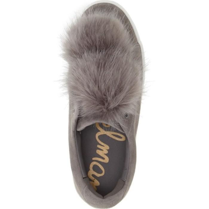 Sam Edelman Leya Faux Fur Laceless Sneaker